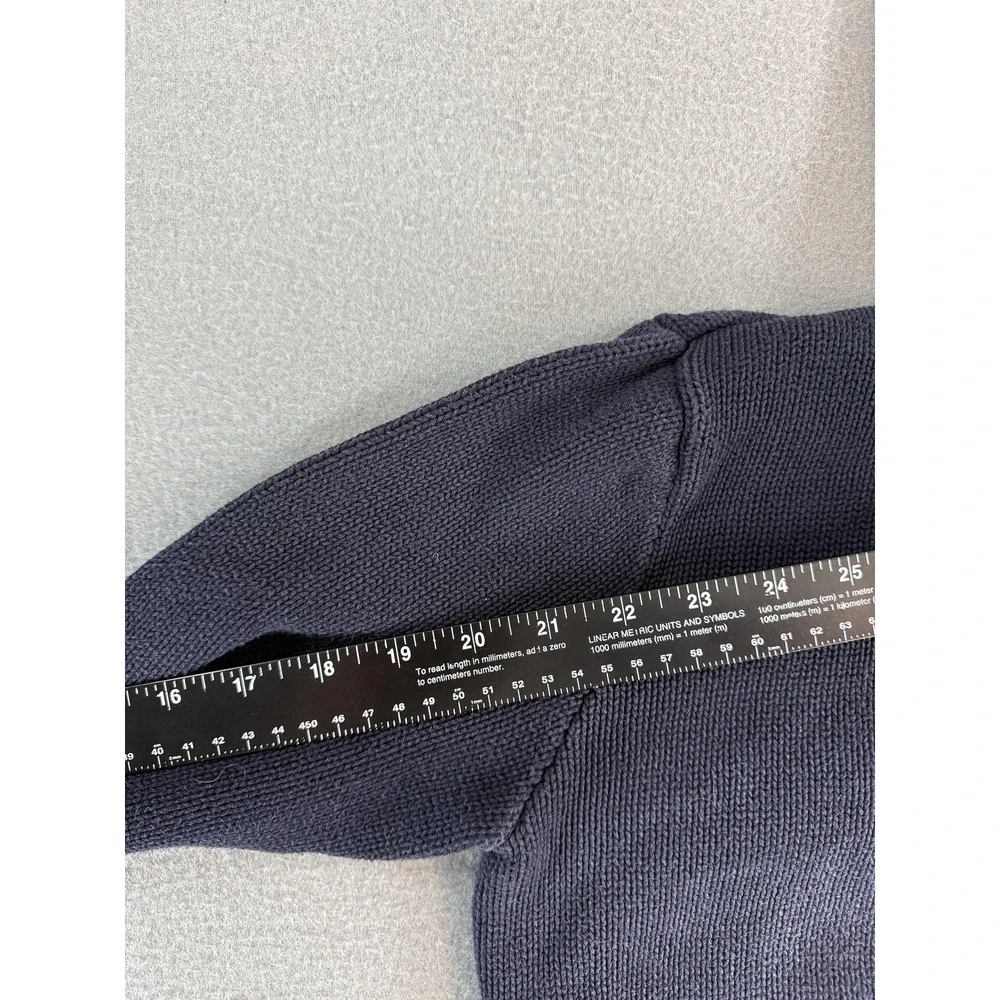 Ralph Lauren Sweater Kids L Gray Full Zip Hooded Knit Cotton Logo Pockets